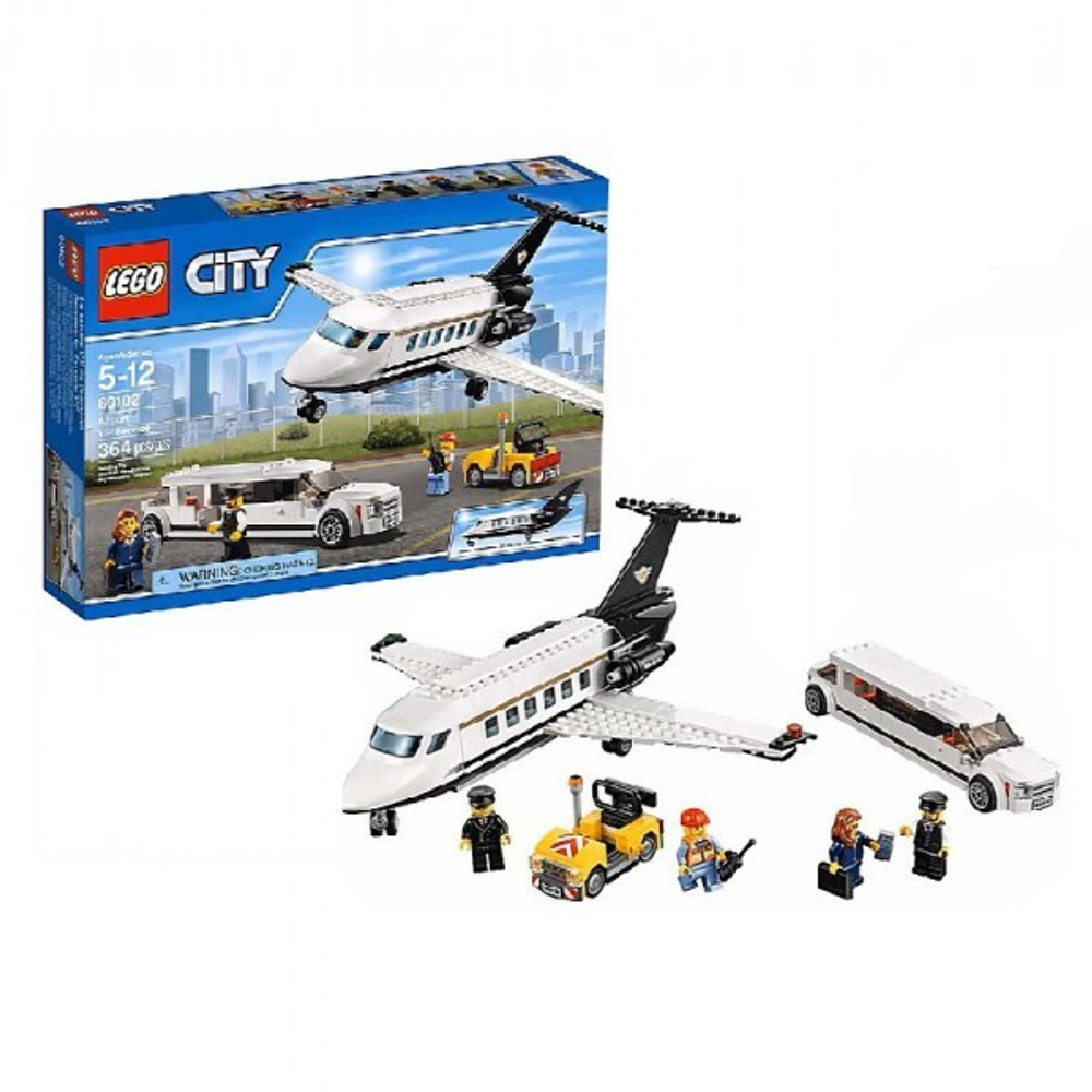 LEGO City: Служба аэропорта для VIP-клиентов 60102 — Private Jet And Limousine Airport VIP Service Building Kit — Лего Сити Город