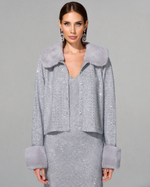 Кардиган с меховой отделкой "Стелла"