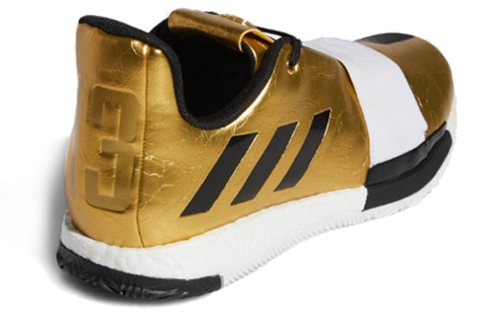 Adidas Harden Vol.3 Imma Be a Star non-slip breathable lightweight mid-top basketball shoes men's black gold