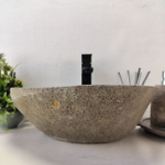 Раковина из речного камня RS-63583 (47*38*16) 0122