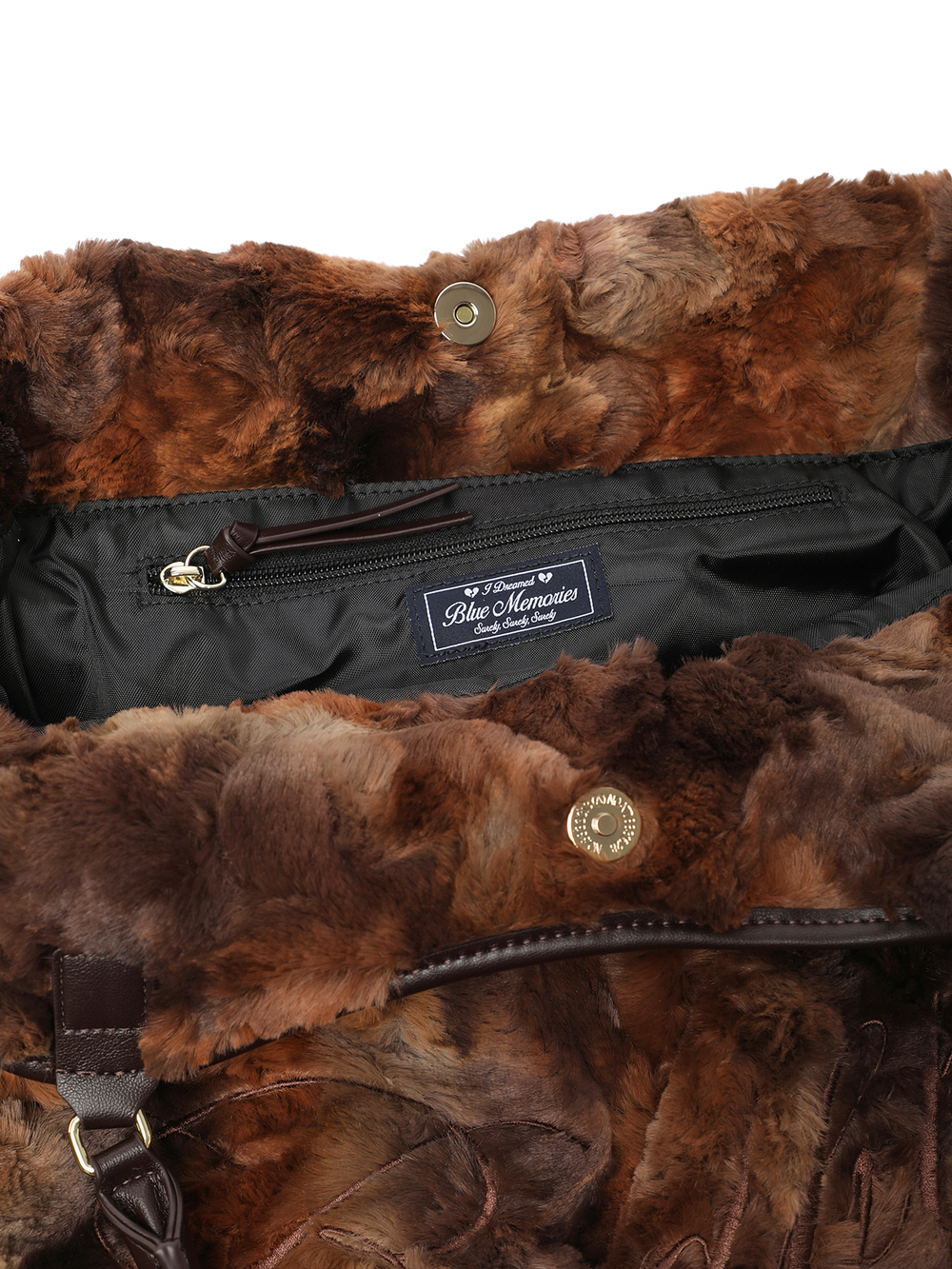 Сумка Eco Fur Dimsum Brown