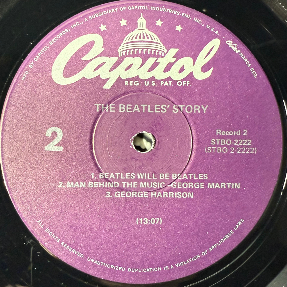 The Beatles ‎– The Beatles' Story 2LP (США 1978г.)