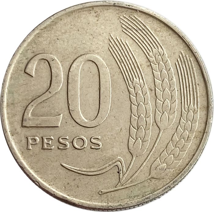 20 песо 1970 Уругвай