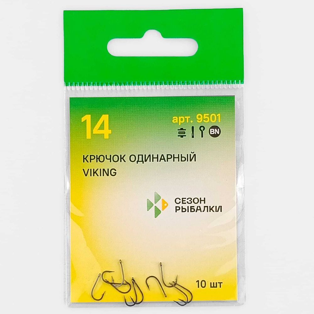 Крючок с ушком Fish Season Viking 9501