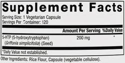 Best Naturals 5-HTP 200 mg 120 veg caps , 5-гидрокситриптофан
