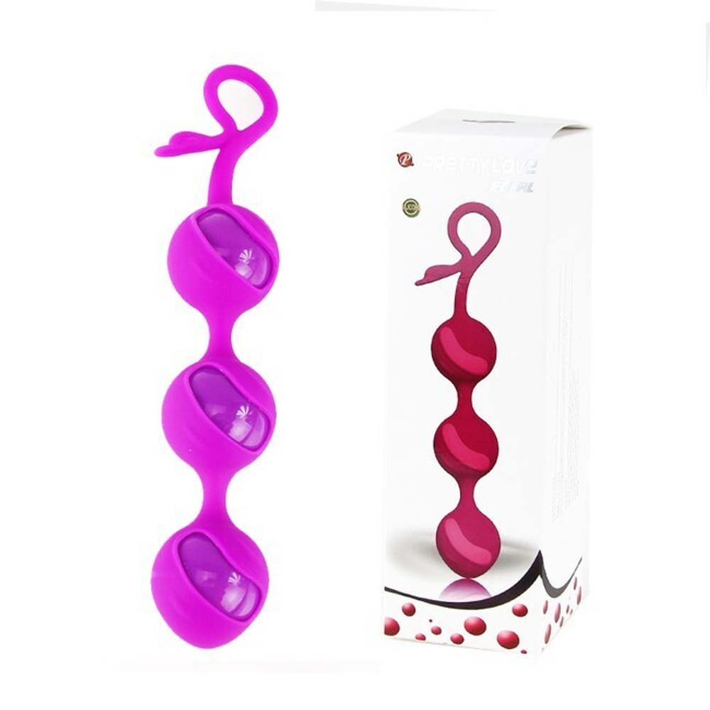 Анальные шарики Pretty Love PEARL (Цвет: фиолетовый)