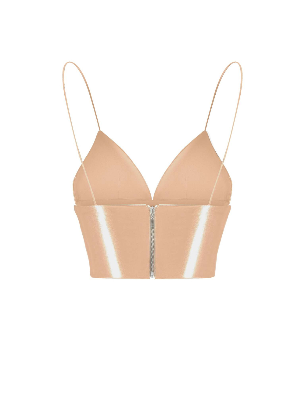 Укороченный топ-бюстье из лаке