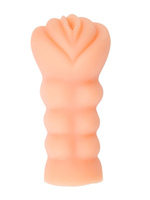 Телесный мастурбатор-вагина с эрекционными кольцами в комплекте (Цвет: телесный)