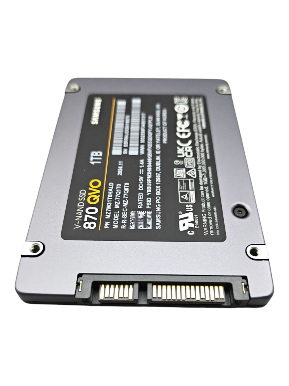 Samsung 870 QVO 1 ТБ Внутренний SSD-диск 2.5" SATA (MZ-77Q1T0BW)