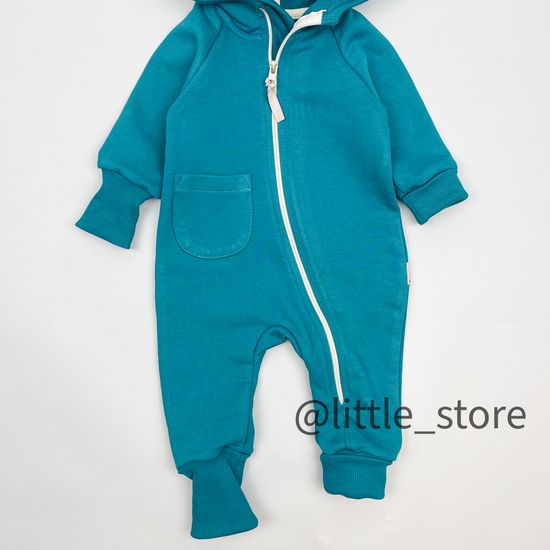 Комбинезон из футера "Simple" Изумруд