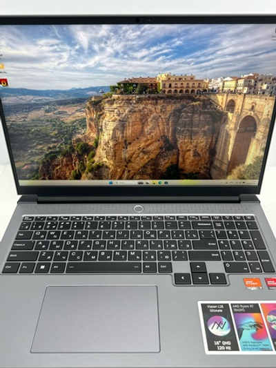 Ноутбук Machcreator Vision L16 Ultimate (JB0C1C001RU) 16"/AMD Ryzen 7 7840HS/RAM 32GB/SSD 1024GB/AMD Radeon 780М/2560x1600/IPS/120Hz/Windows 11/Подсветка кл-ры: LED/серый. Состояние: B2