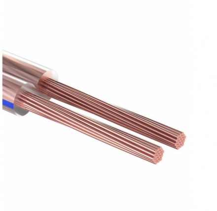 Кабель SCT-19 TC акустический 2x1 мм медный луженный прозрачный
