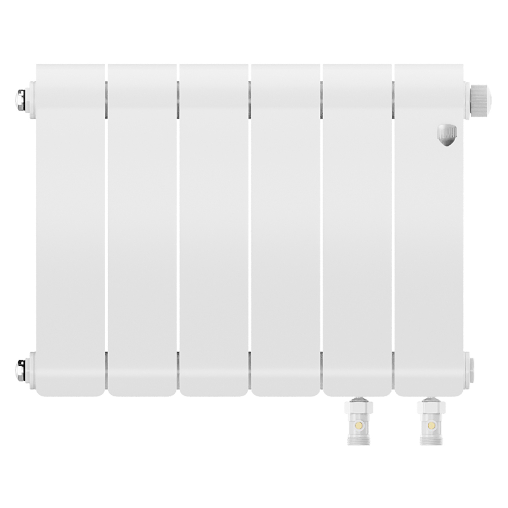 Радиатор биметаллический Royal Thermo Infinity 300 Bianco Traffico VR80 - 6 секц.