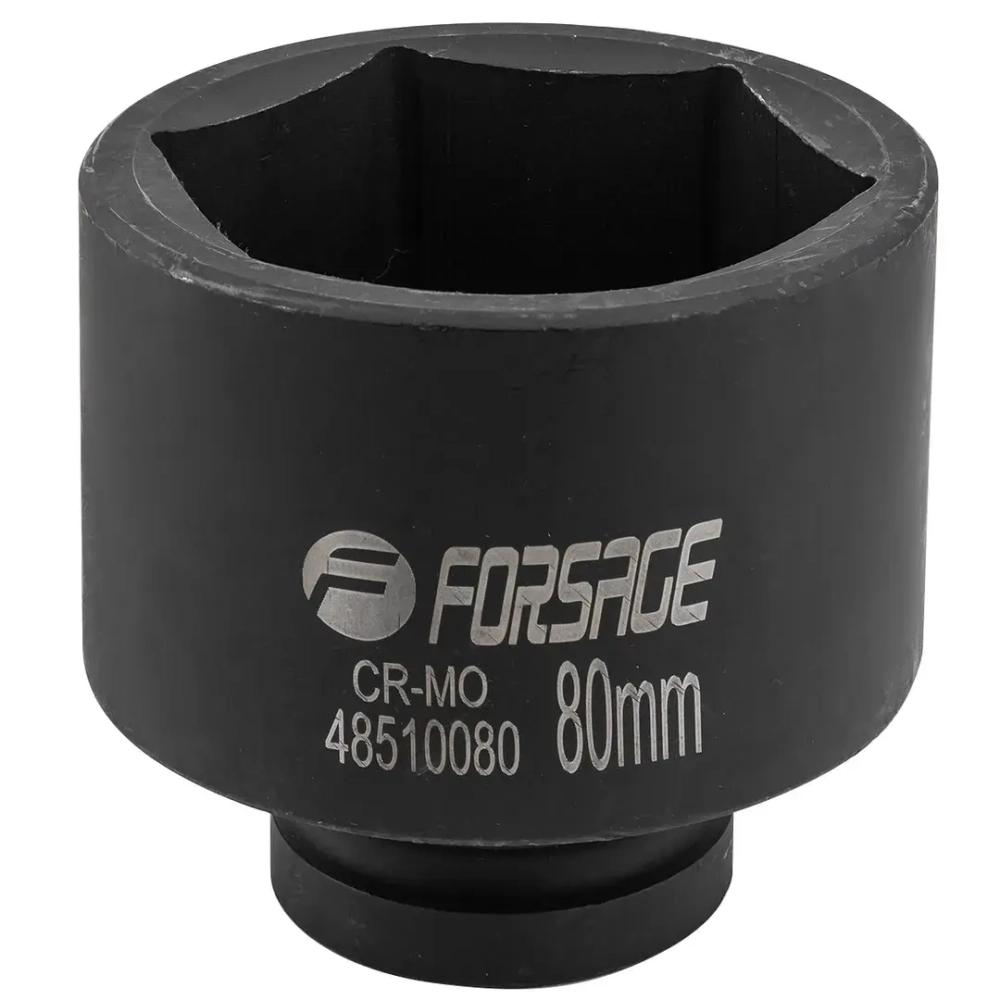 Головка ударная глубокая 80мм 1''6гр. Forsage F-48510080