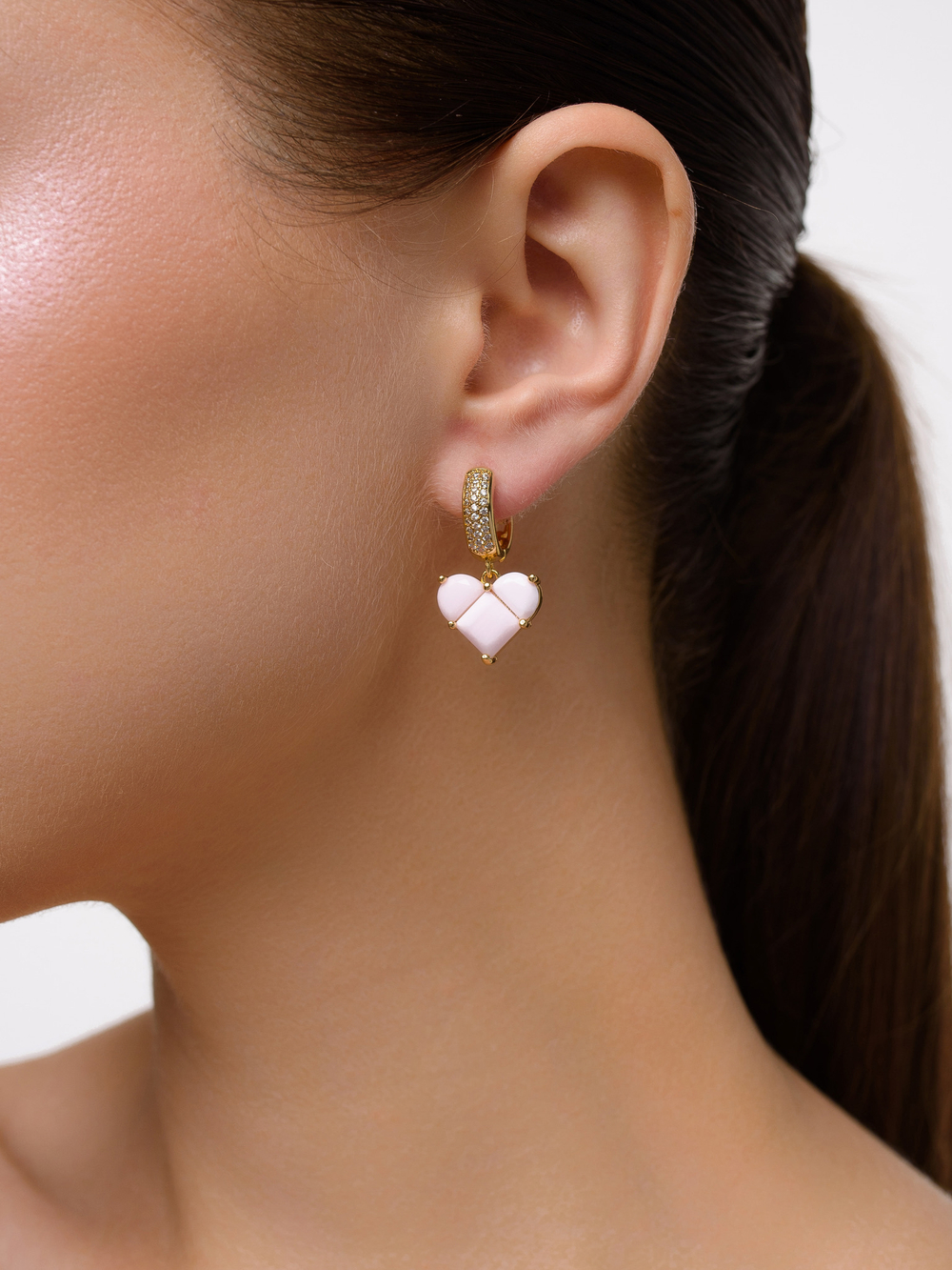 Серьги "Queen Pink Soul " Gold