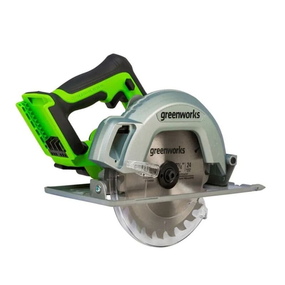 Аккумуляторная циркулярная пила Greenworks GD24CS, 1500907,24v, без АКБ и ЗУ