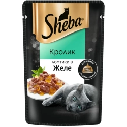 Шеба пауч д/кошек кролик желе 75гр