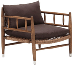 Кресло деревянное плетеное с подушками Tagliamento Zuma