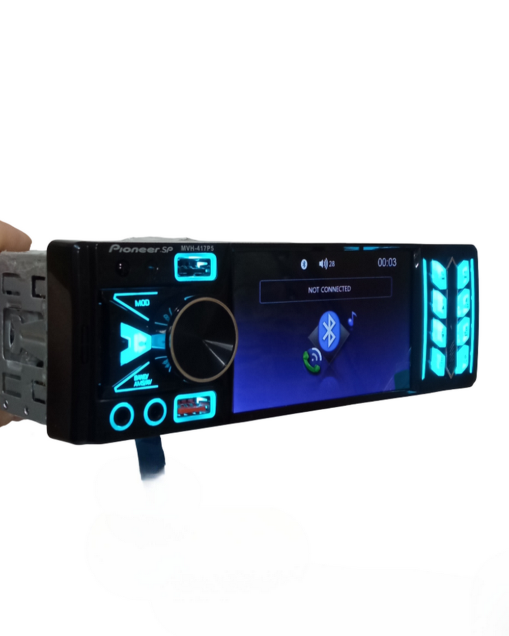 Автомагнитола MP3/MP4/FM экран 4.1" RGB BT BASS Pioneer.SP MVH-417MP5