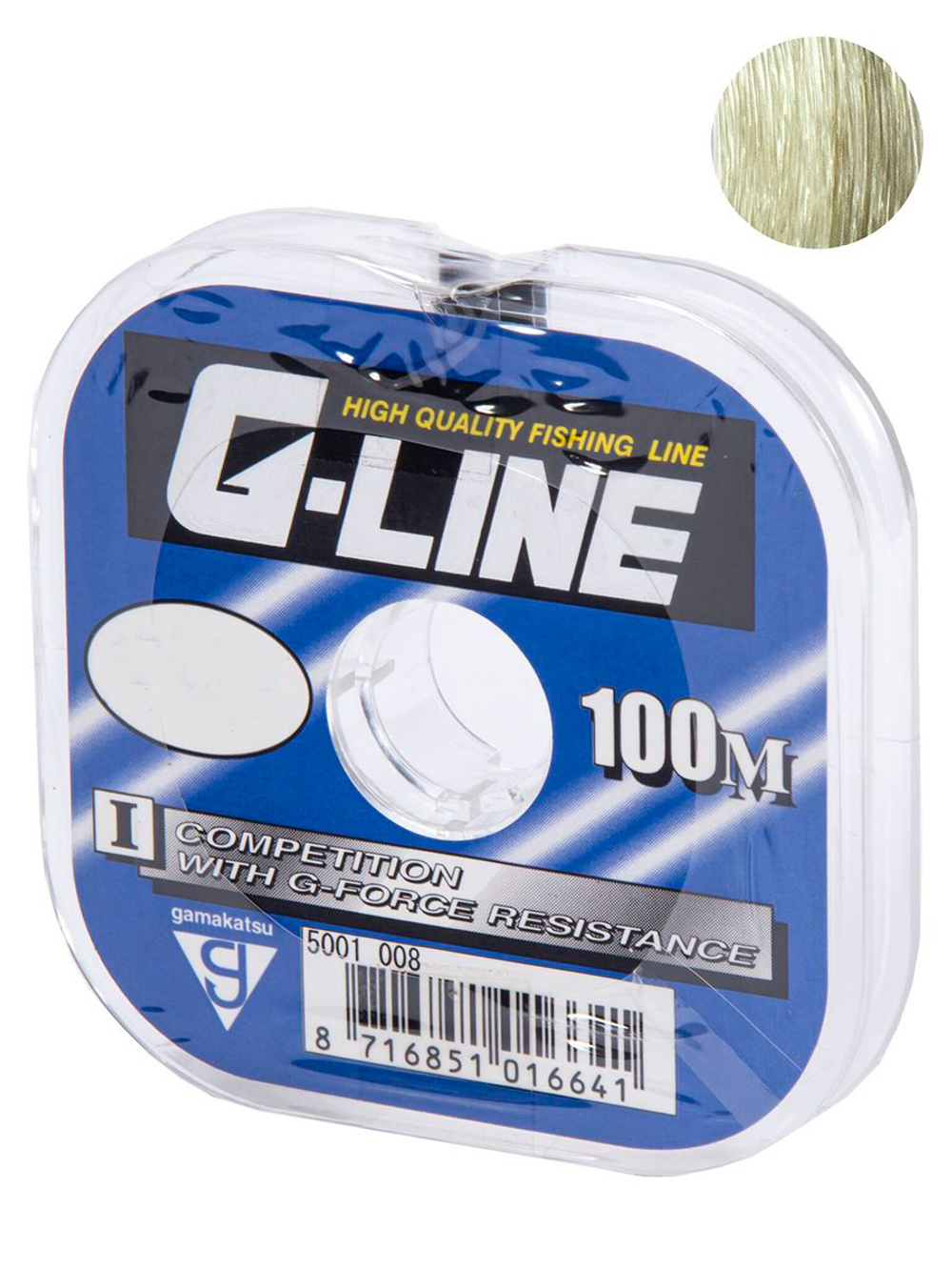 Монофильная леска для рыбалки Gamakatsu G-Line COMPETITION 100/012 10 штук