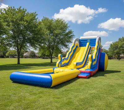 Водная горка с бассейном «Пляжный оазис 2», 14×4,5×6,5 м