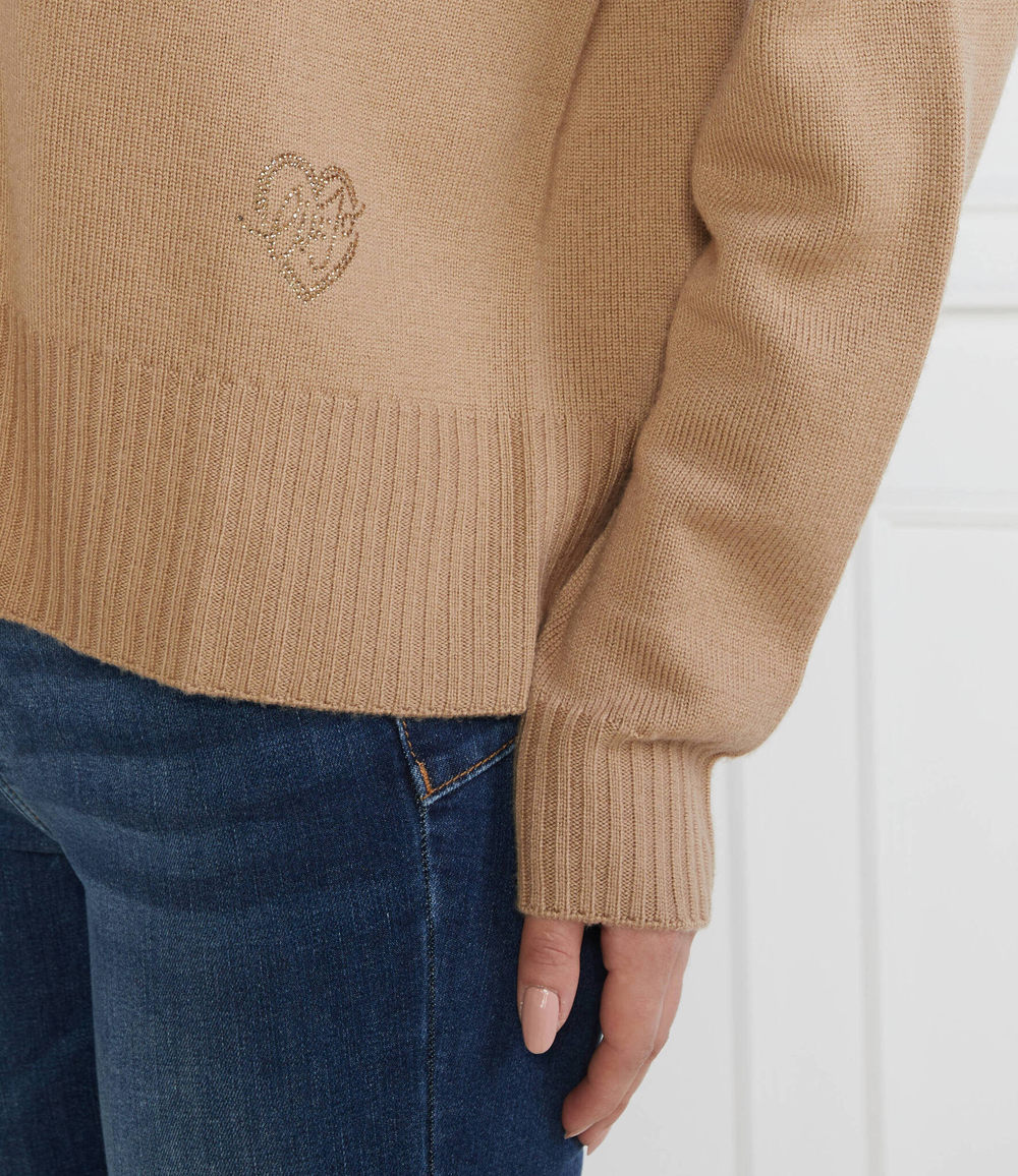 Хлопковый кардиган Liu Jo - коричневый(MF3018 MA09O)