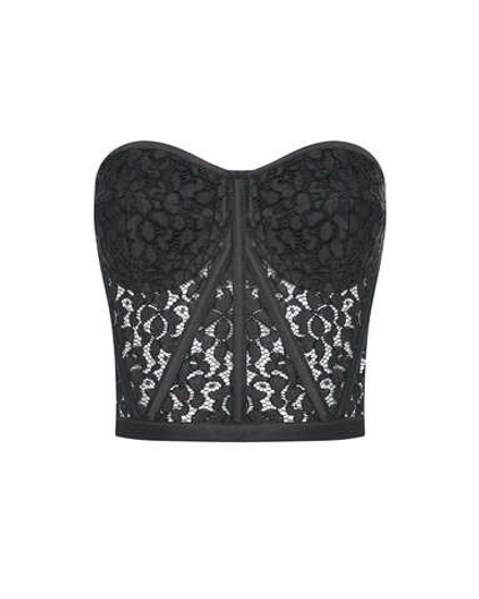 Корсет из кружева Стелла Маккартни черный