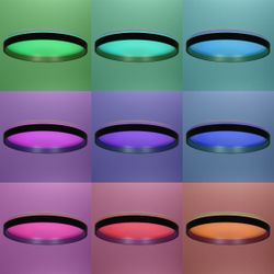 Citilux ENZO CL753511G LED RGB Светильник с пультом Черный + Золото