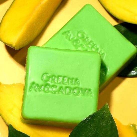 Бальзам для волос твёрдый Greena Avocadova манго, 40 г