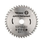 Диск пильный  210 мм х 40 зуб х 30 мм KRANZ