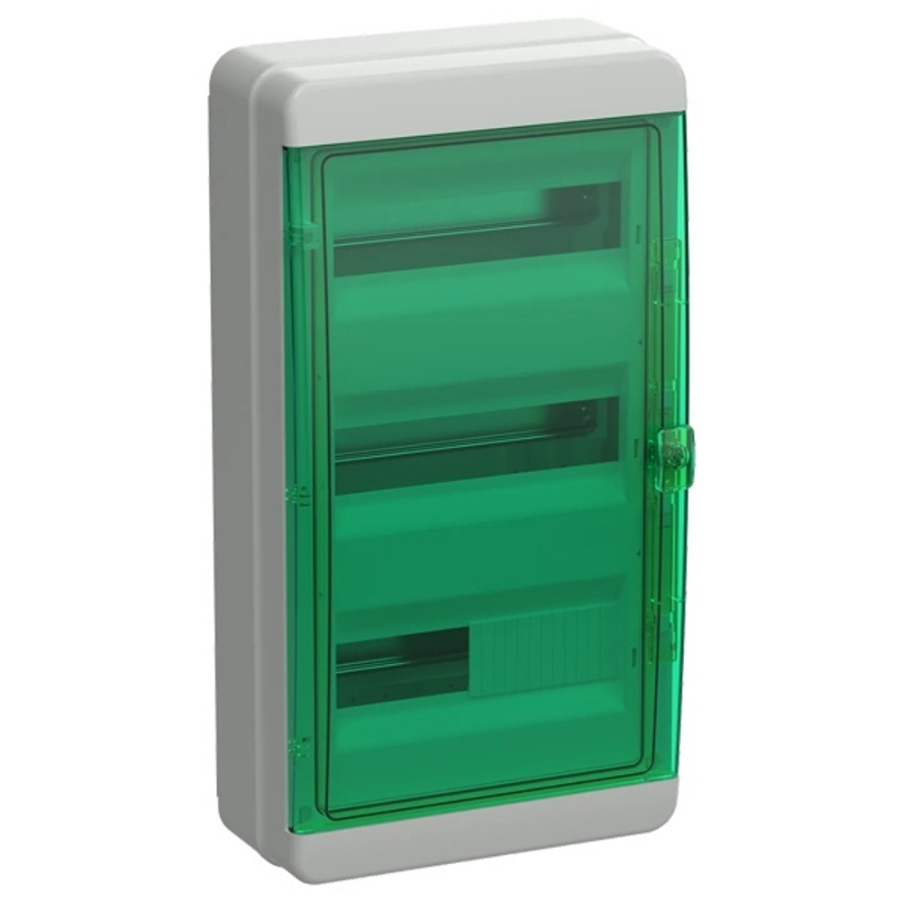 Корпус пласт. IEK TEKFOR КМПн-36 IP65 зелен. прозр. дверь TF5-KP72-N-36-65-K03-K06