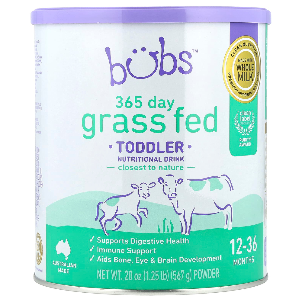 Aussie Bubs, 365 Day Grass Fed, пищевой порошок для малышей, от 12 до 36 месяцев, 567 г (20 унций)