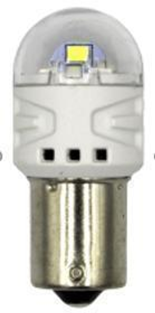 Лампа светодиодная 24V 21W металлический цоколь 1-конт. белый 6 SMD Т25 BA15s 2 шт. блистер Маяк