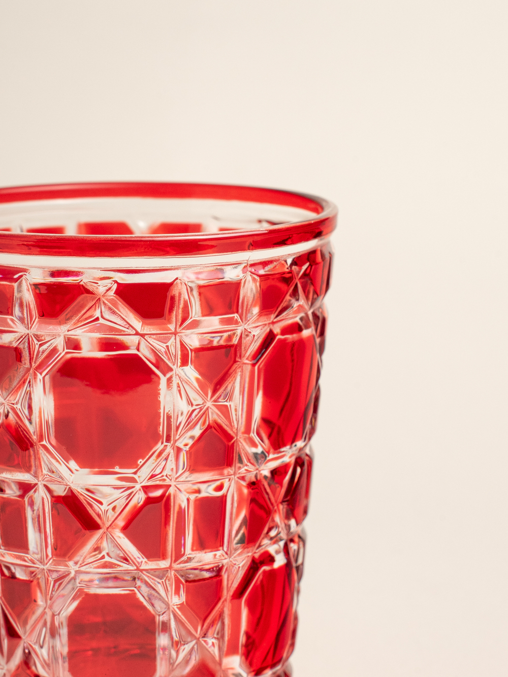 Стакан глазурный Cannage Красный