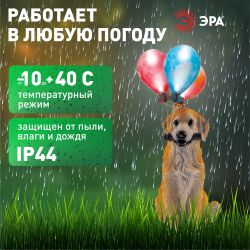 Светильник уличный ЭРА ERASF22-05 на солнечных батареях садовый Золотистый ретривер 48 см