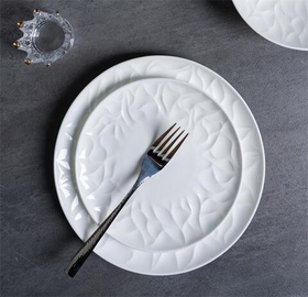 Тарелка мелкая d 25,9 см h 2,3 см, костяной фарфор, Origami