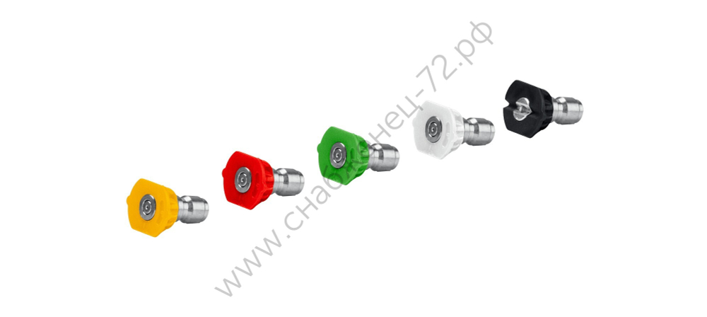 STEHER для пистолета G-280 PRO, комплект цветных насадок 5 шт (75408-280)