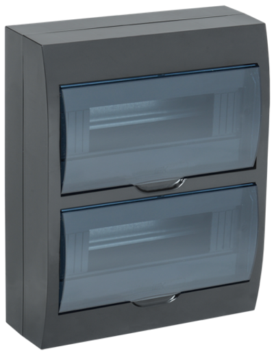 KREPTA 3 Корпус пластиковый ЩРН-П-24 IP41 черный IEK