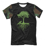 Футболка "Шнауцер у дерева"