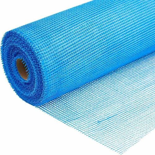 Сетка стеклотканевая фасадная 1х50 м 160 г/м² ячейка 5х5 мм синяя BauTex