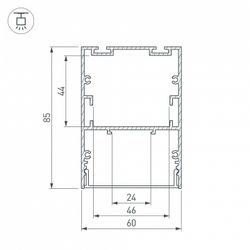 Профиль подвесной Arlight ARH-LINE 036138