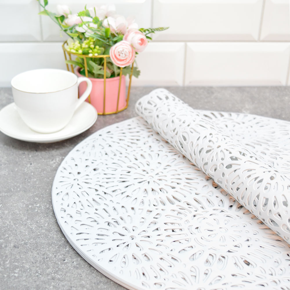 Салфетка подстановочная 38см MONICA Iv6A2230, белая (12шт/уп)