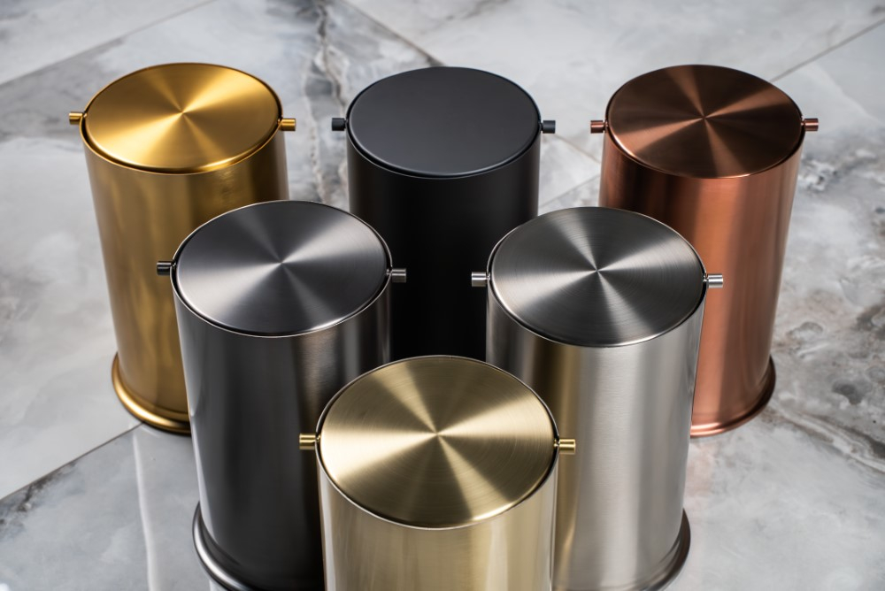 Ведро для мусора с вращающейся крышкой Copper Brushed