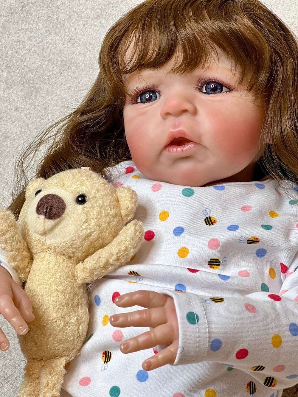 Кукла Реборн мягконабивная 60см в пакете (FA-608)