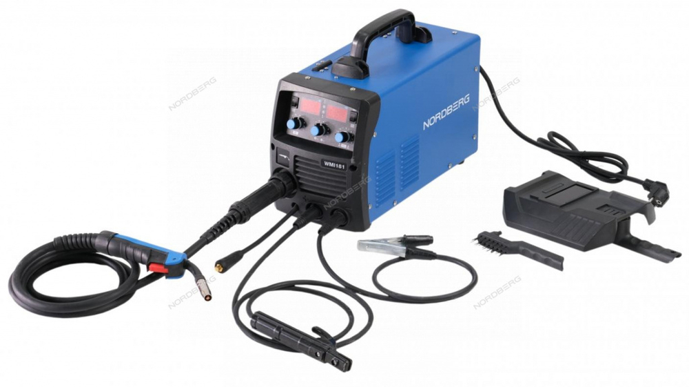 NORDBERG WMI181 Аппарат сварочный инверторный MIG-MAG + MMA, 220 В