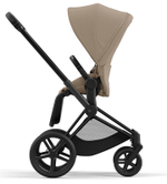Коляска 3 в 1 Cybex Priam IV Matt Black complete и автокресло Aton S2 i-Size Moon Black Cozy Beige