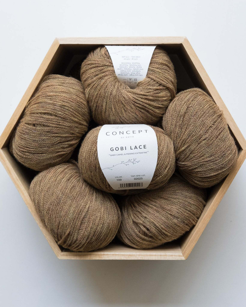 -30% Concept Gobi Lace 5x25g — коричнево-зеленый