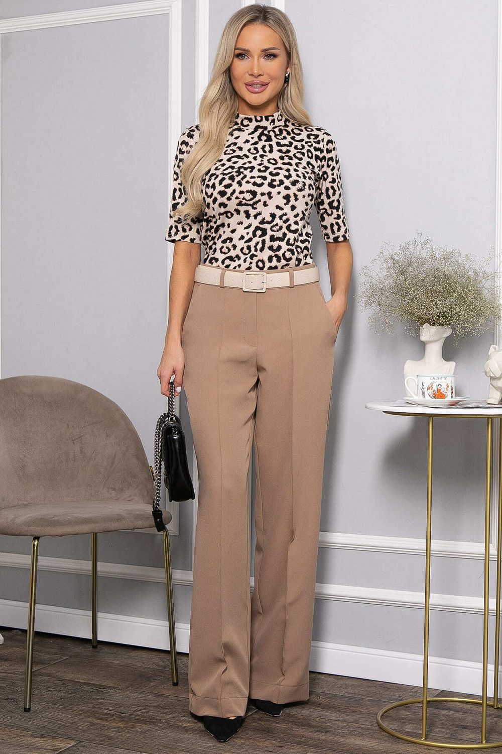 Брюки со стрелками Дэнди (бежевые) Б14384-30М LT Collection