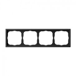 Рамка Systeme Electric ARTGALLERY 4-постовая карбон 41059