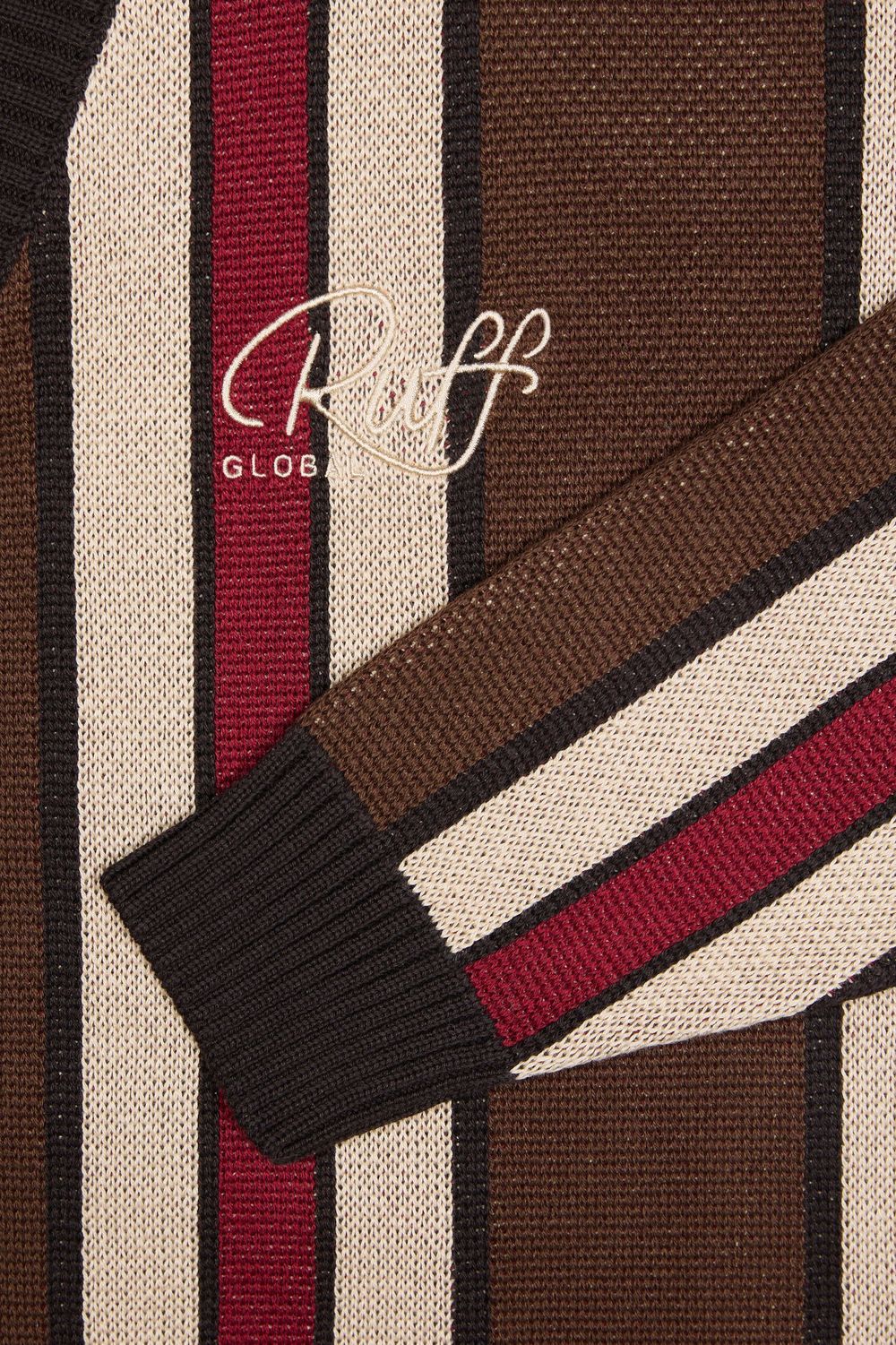 Кардиган Ruff Global Shadow Stripes коричневый